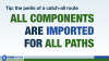 Tip: the perils of a catch-all route - all components are imported for all paths