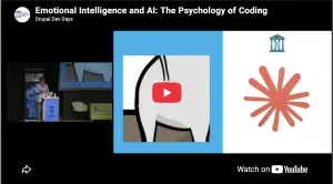 A slide from my keynote with the YouTube play button positioned directly over the cat’s bumhole